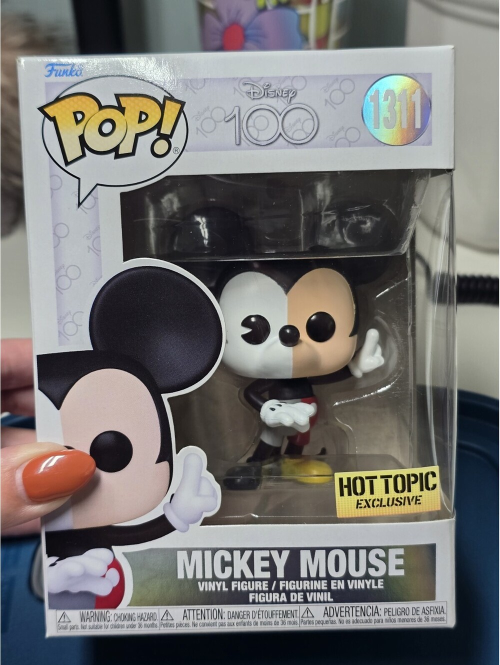 Funko Pop! Disney Mickey Mouse Hot Topic Exclusive #1311 Disney 100